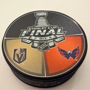 Official 2018 Stanley Cup Finals Vegas Golden Knights Washington Capitals Puck